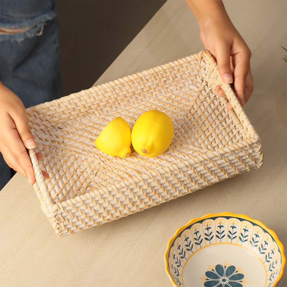 Corda Rattan Tray Medium - Birch