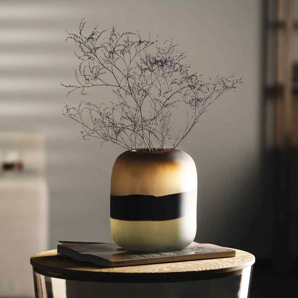 Corso Sabbia Glass Vase Medium - Brown