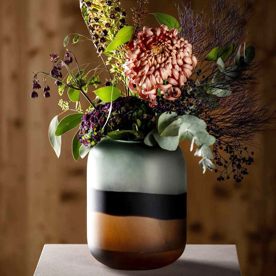 Corso Sabbia Glass Vase Large - Brown