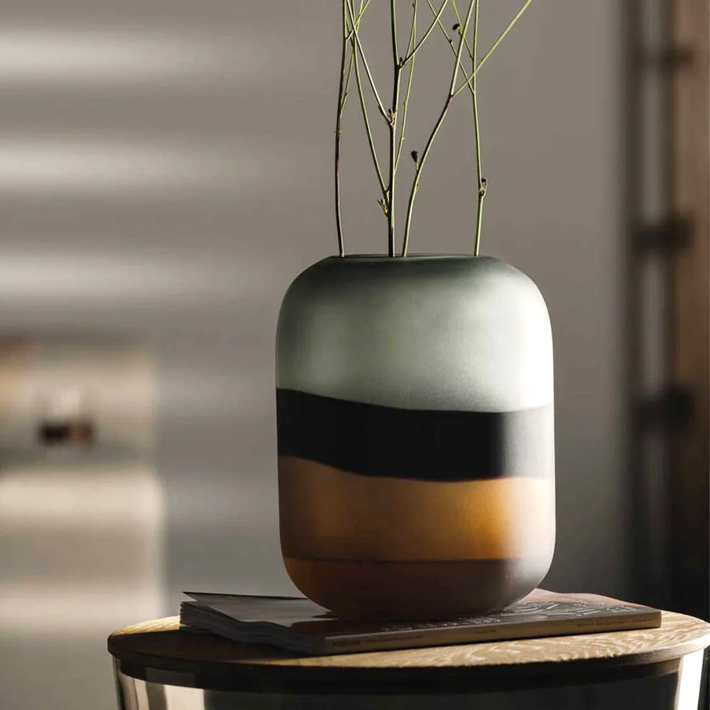 Corso Sabbia Glass Vase Large - Brown