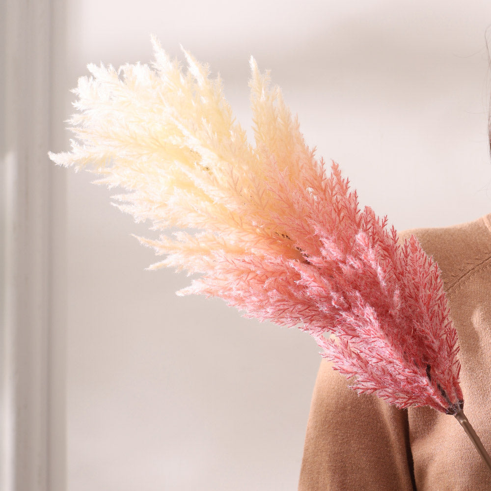 Cortaderia Reed Faux Stem - Cream Pink