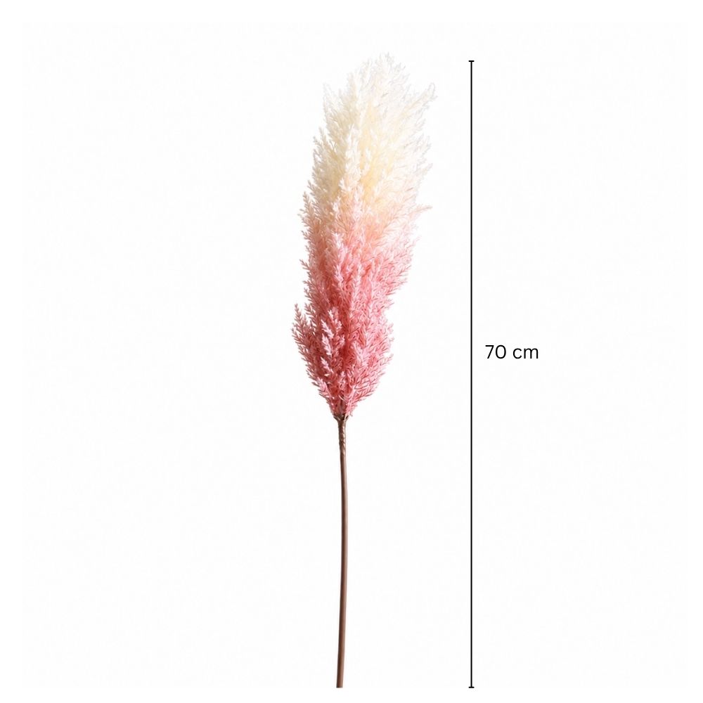Cortaderia Reed Faux Stem - Cream Pink