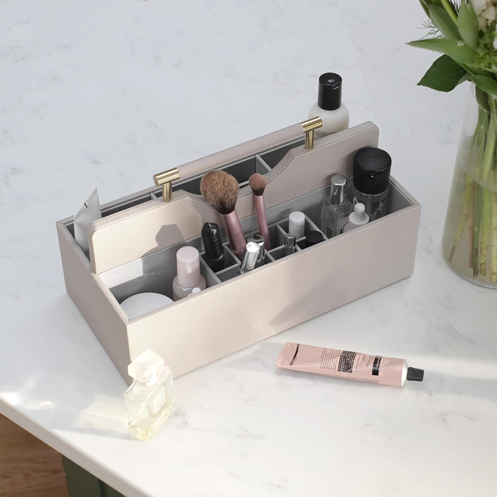 Cosmetic Organiser Caddy Large - Taupe