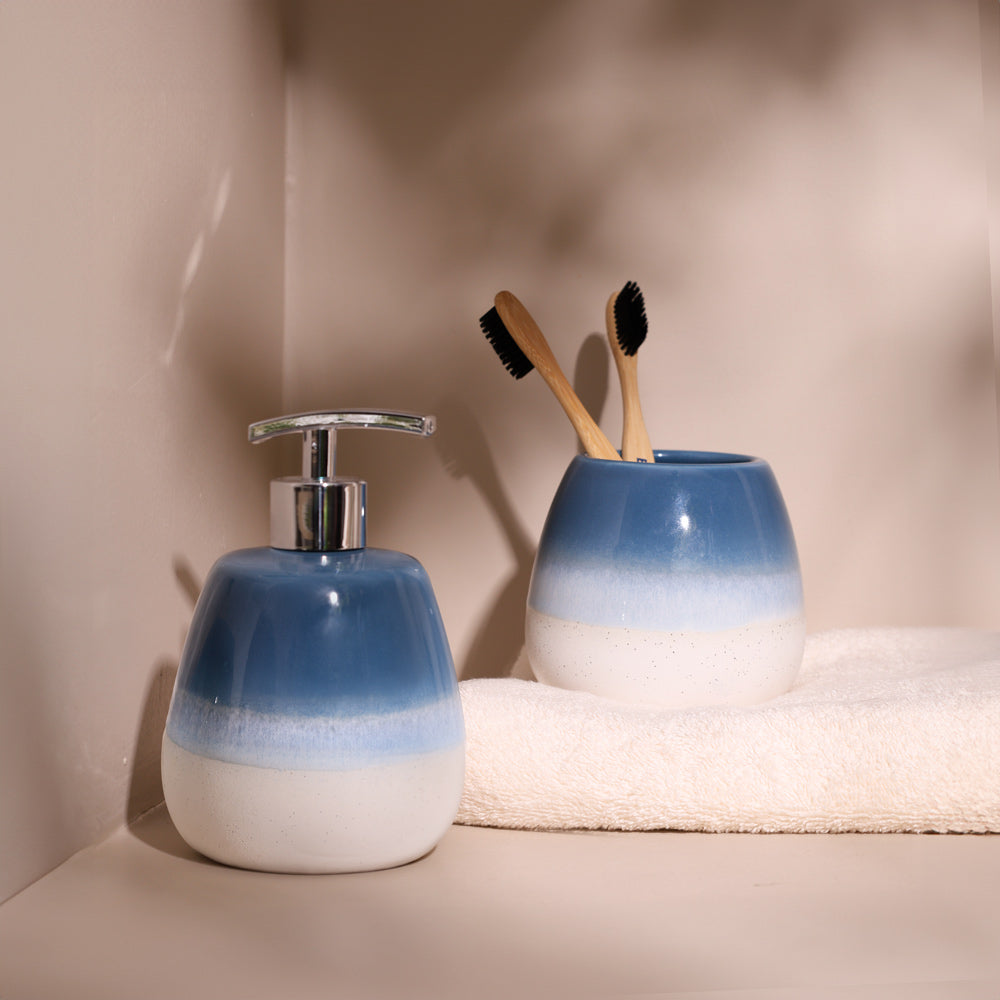 Costa 2-piece Bathroom Set - Blue White
