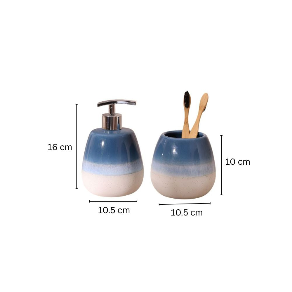 Costa 2-piece Bathroom Set - Blue White