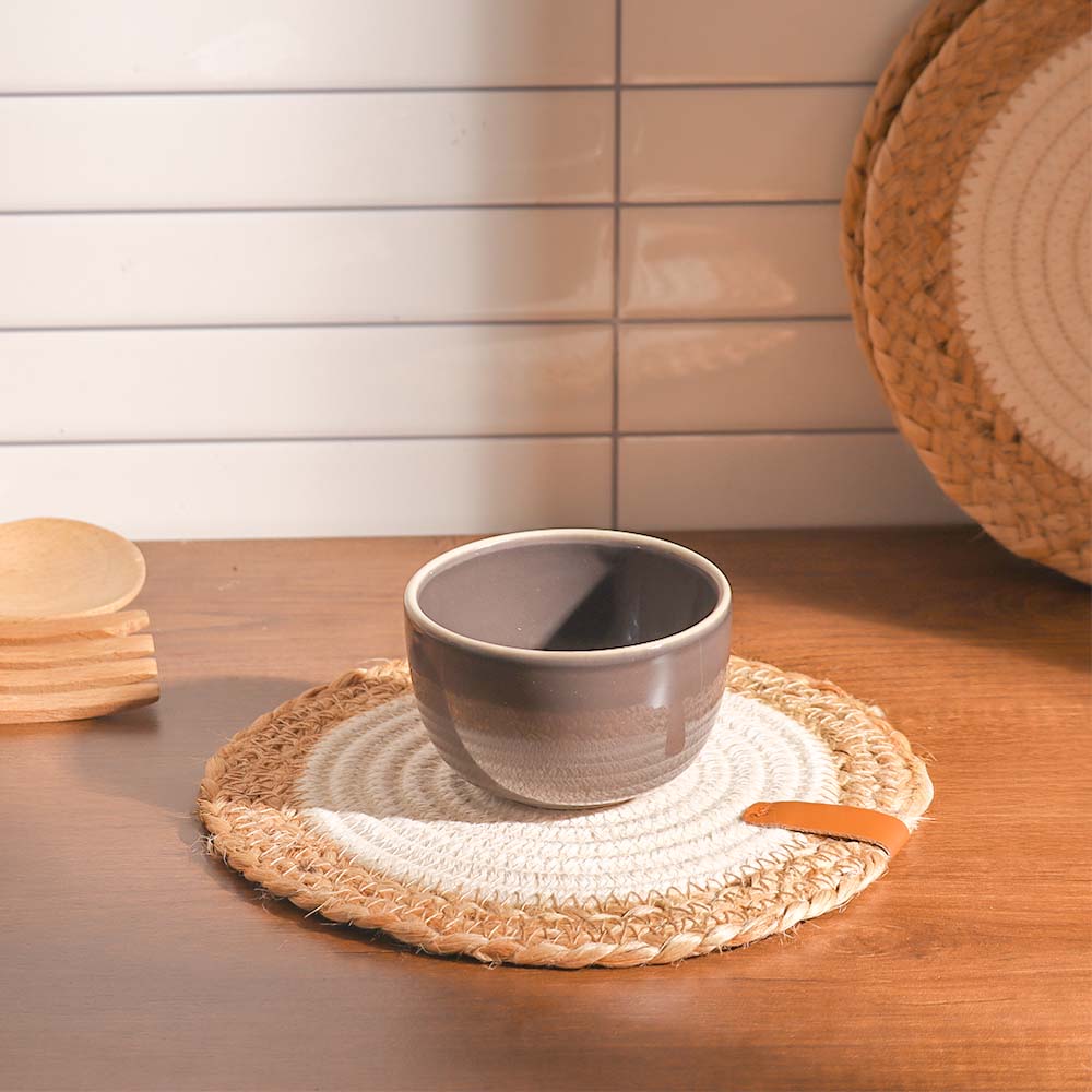 Cotton & Jute Trivets, Set of 4 - Natural Cream