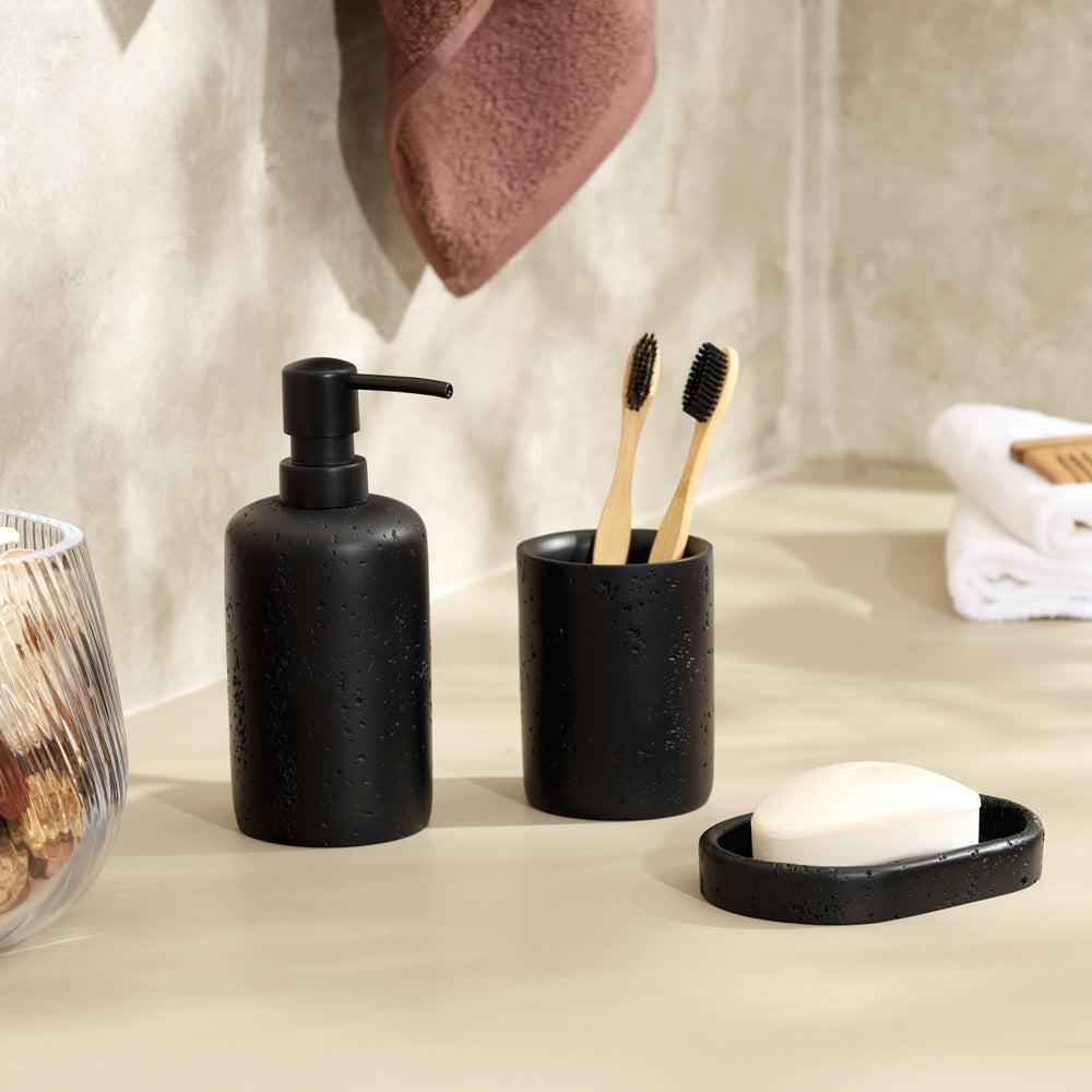 Cove 3-piece Bathroom Set - Black
