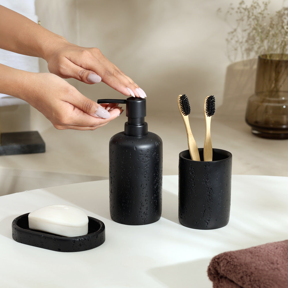 Cove 3-piece Bathroom Set - Black