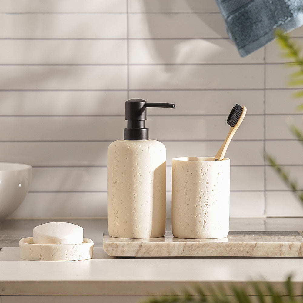Cove 3-piece Bathroom Set - Cream