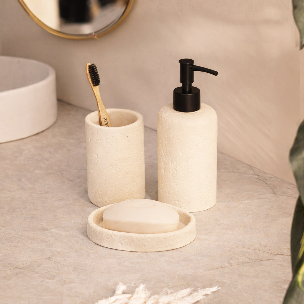 Cove 3-piece Bathroom Set - Cream