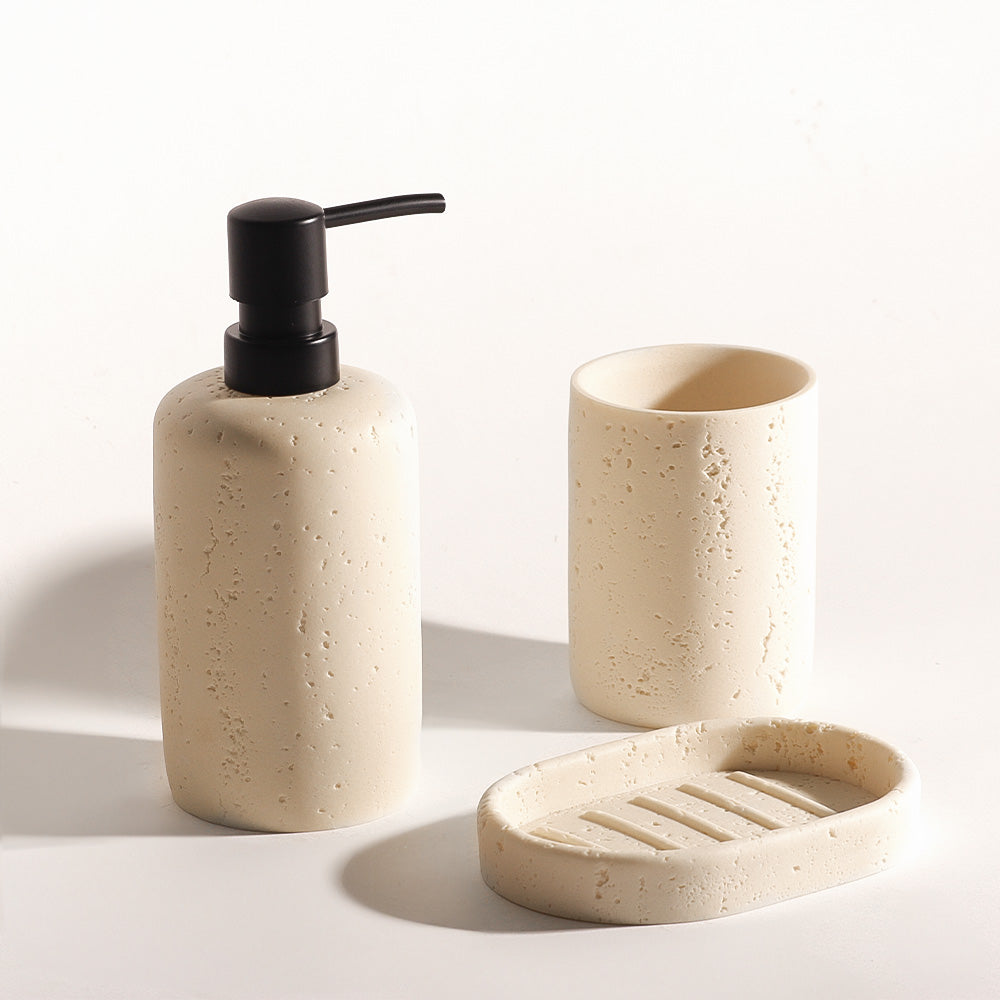 Cove 3-piece Bathroom Set - Cream