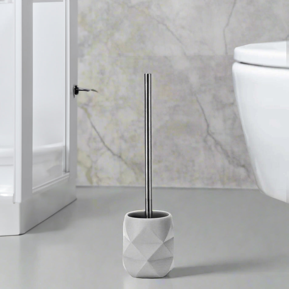 Crackle Toilet Brush - Grey