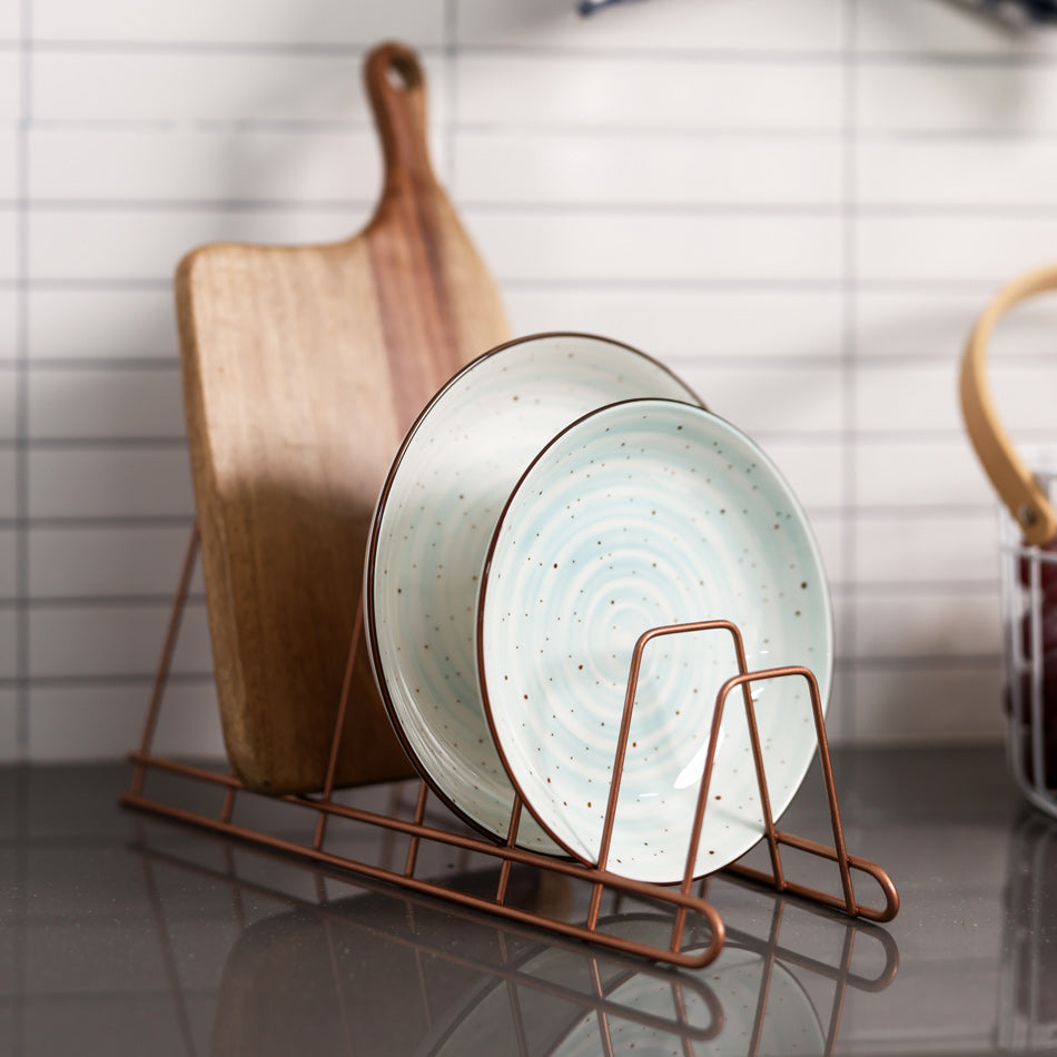 Cricket Lids and Plates Holder - Copper