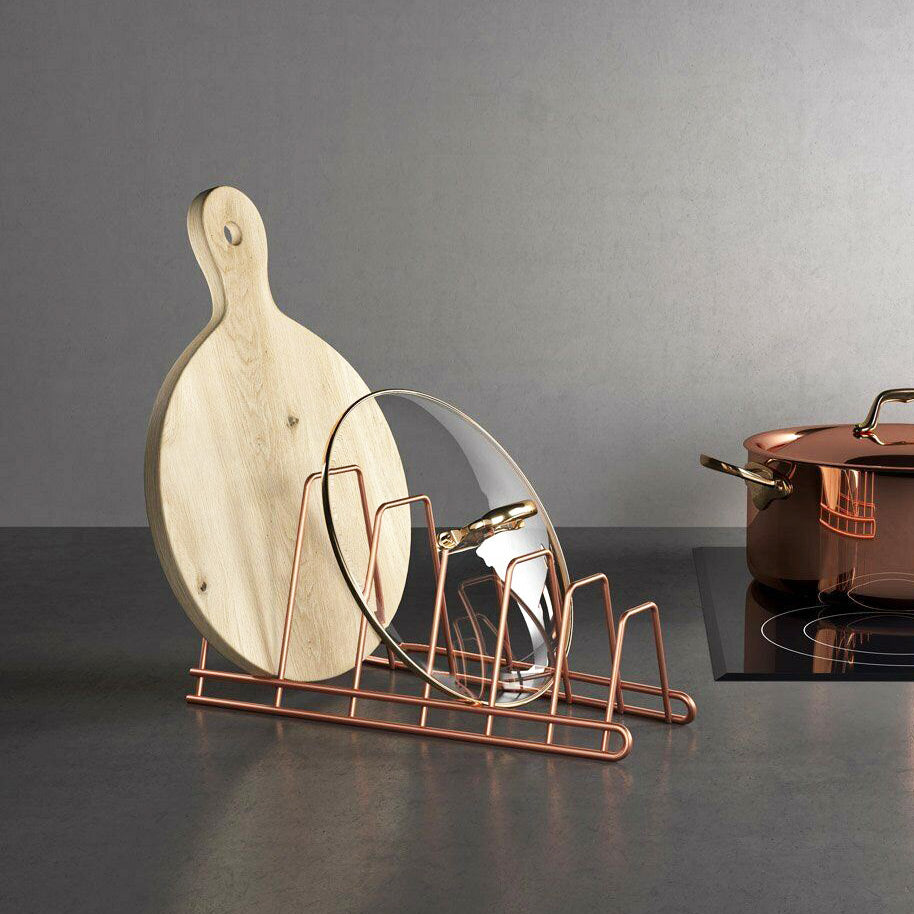 Cricket Lids and Plates Holder - Copper