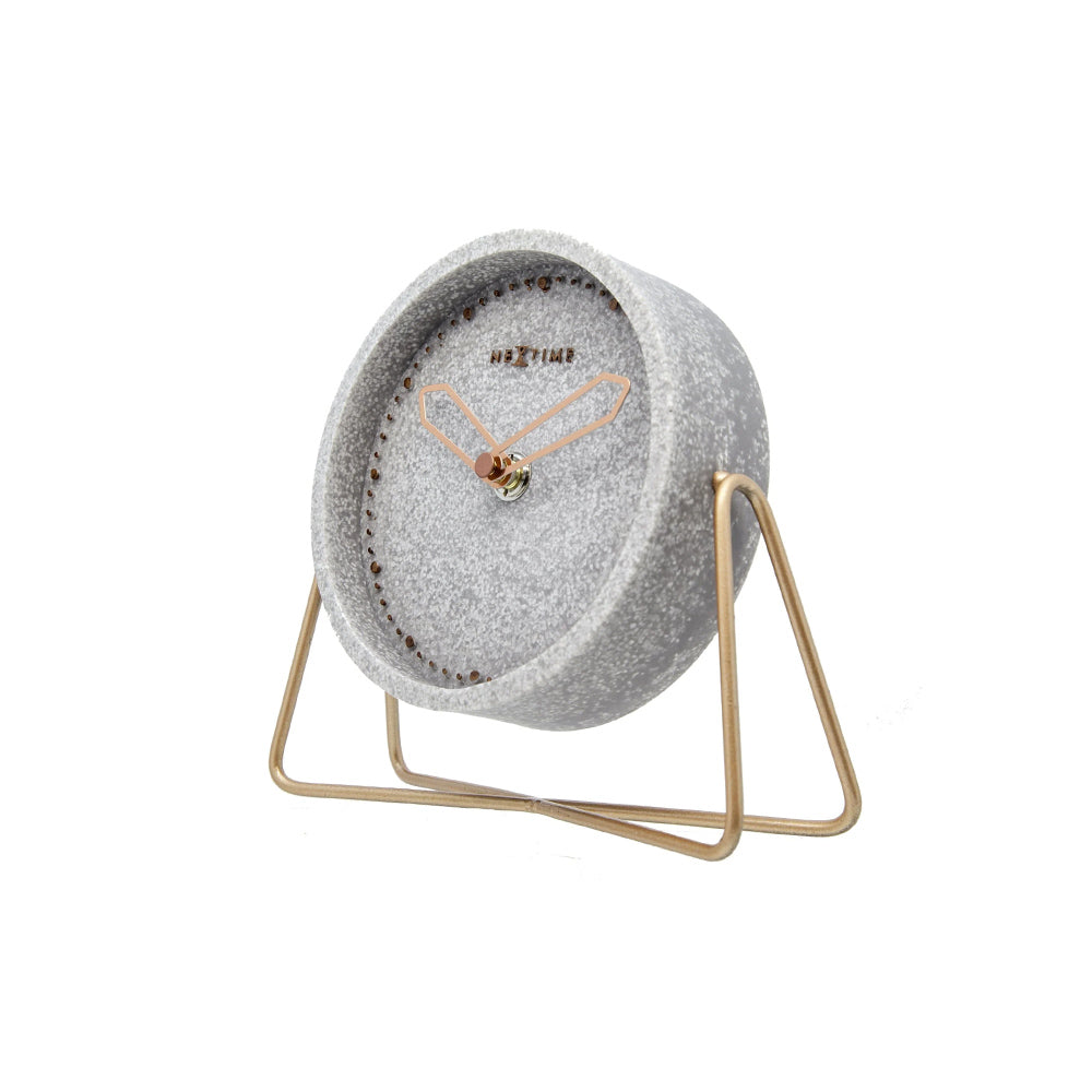 Cross Table Clock - Grey