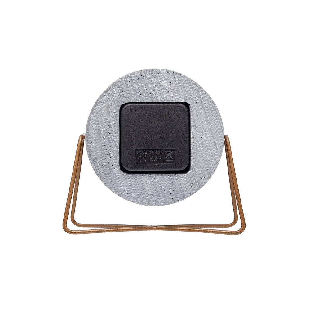 Cross Table Clock - Grey
