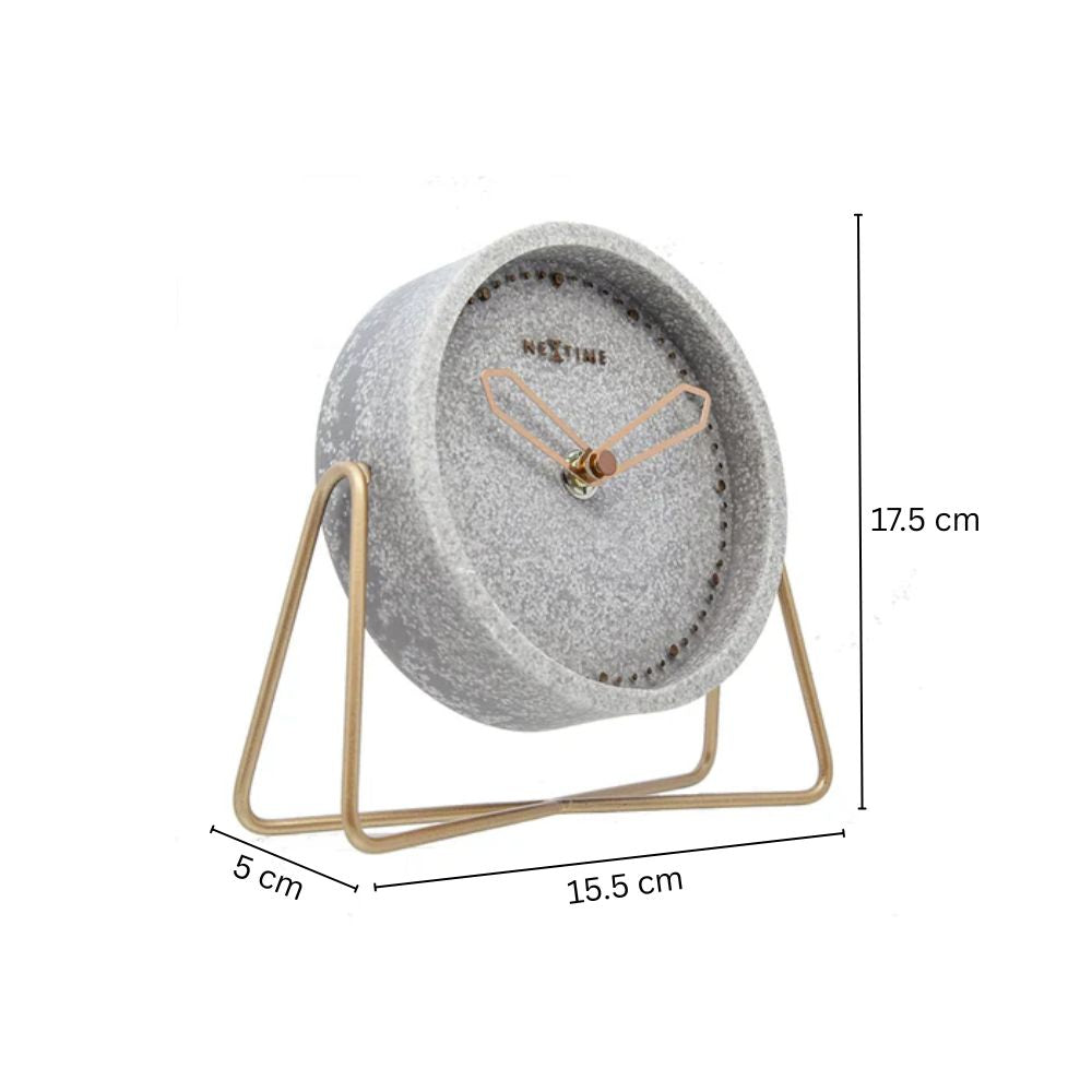 Cross Table Clock - Grey