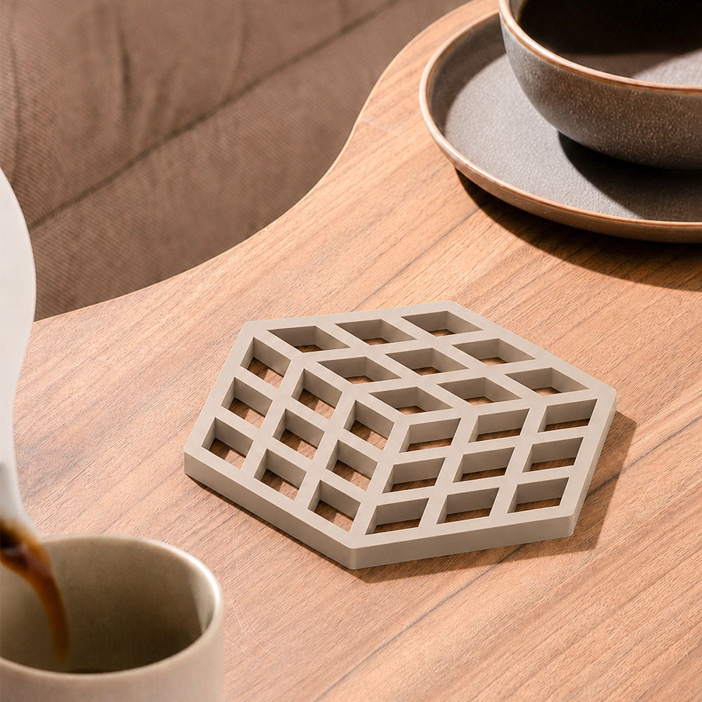 Cube Trivet - Taupe
