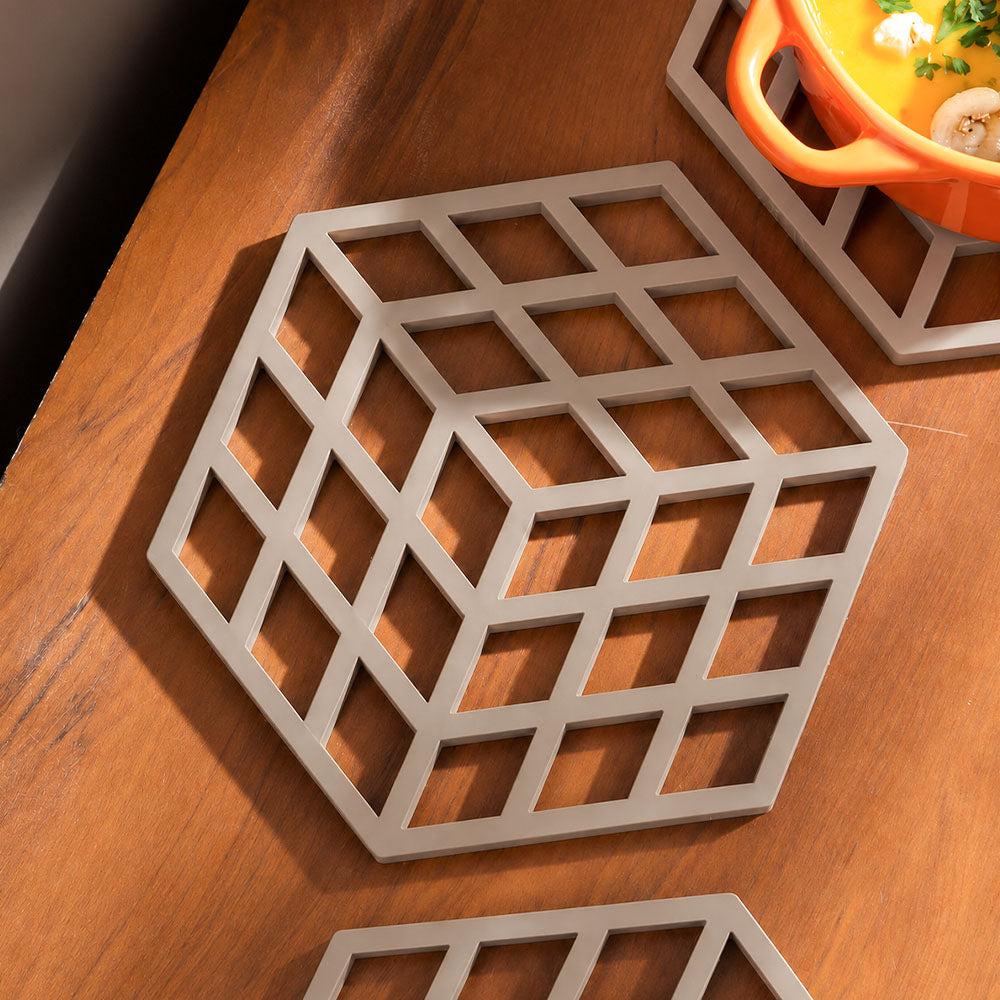 Cube Trivet - Taupe