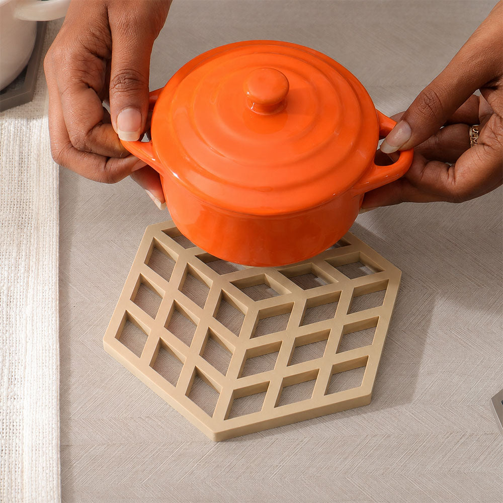 Cube Trivet - Warm Sand