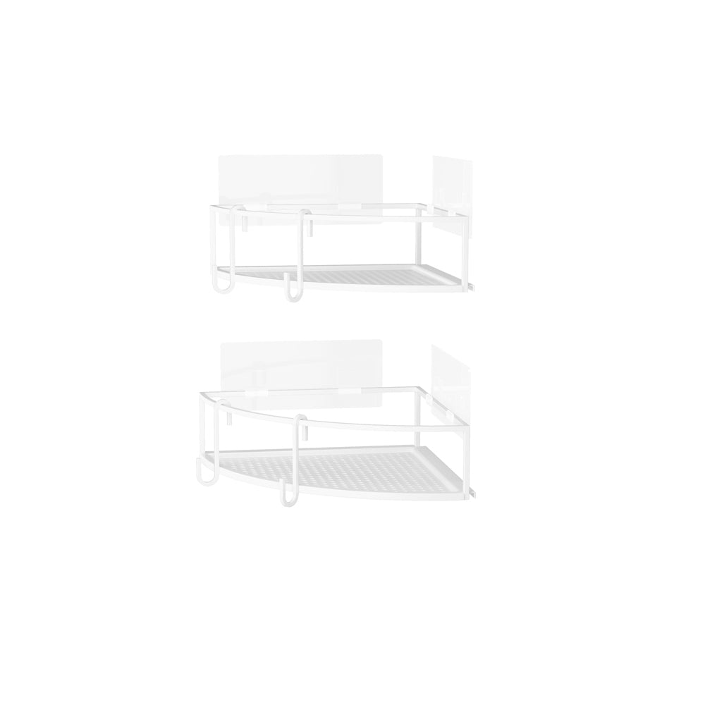 Cubiko Corner Bins, Set of 2 - White