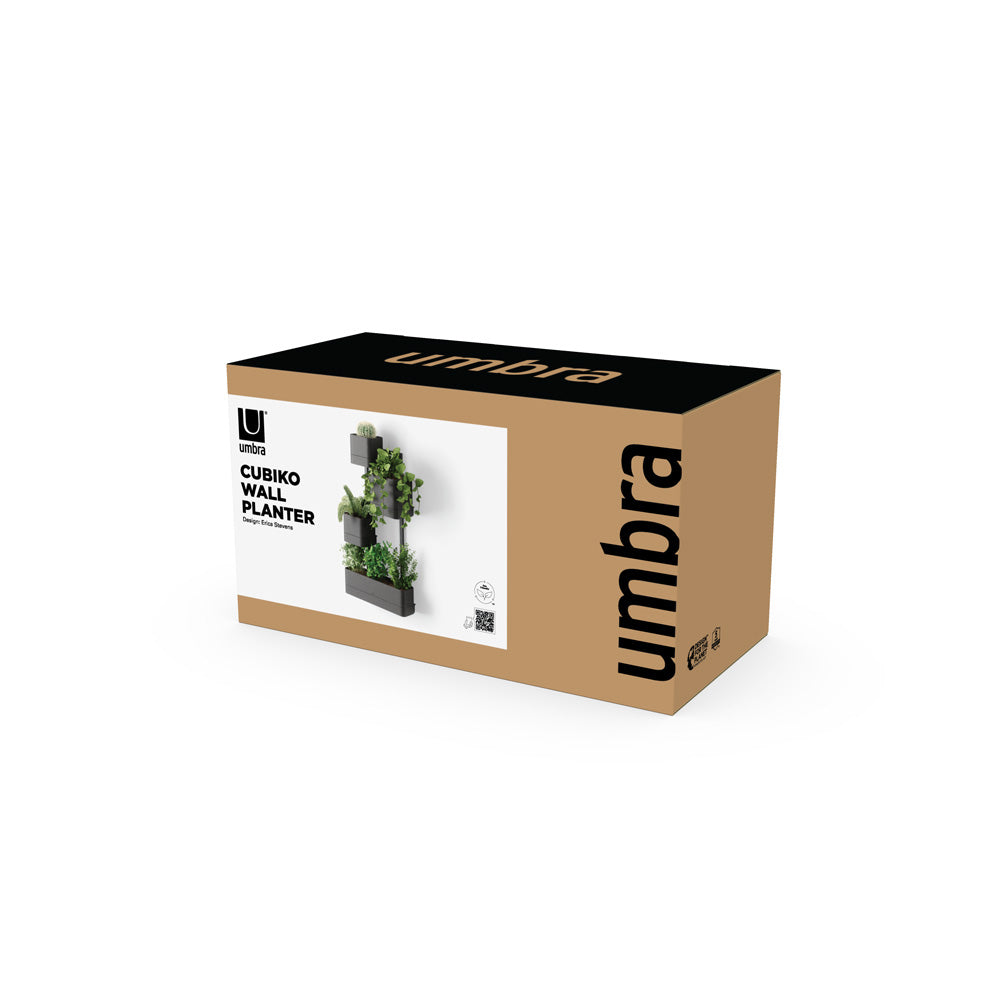 Cubiko Wall Planter - Black