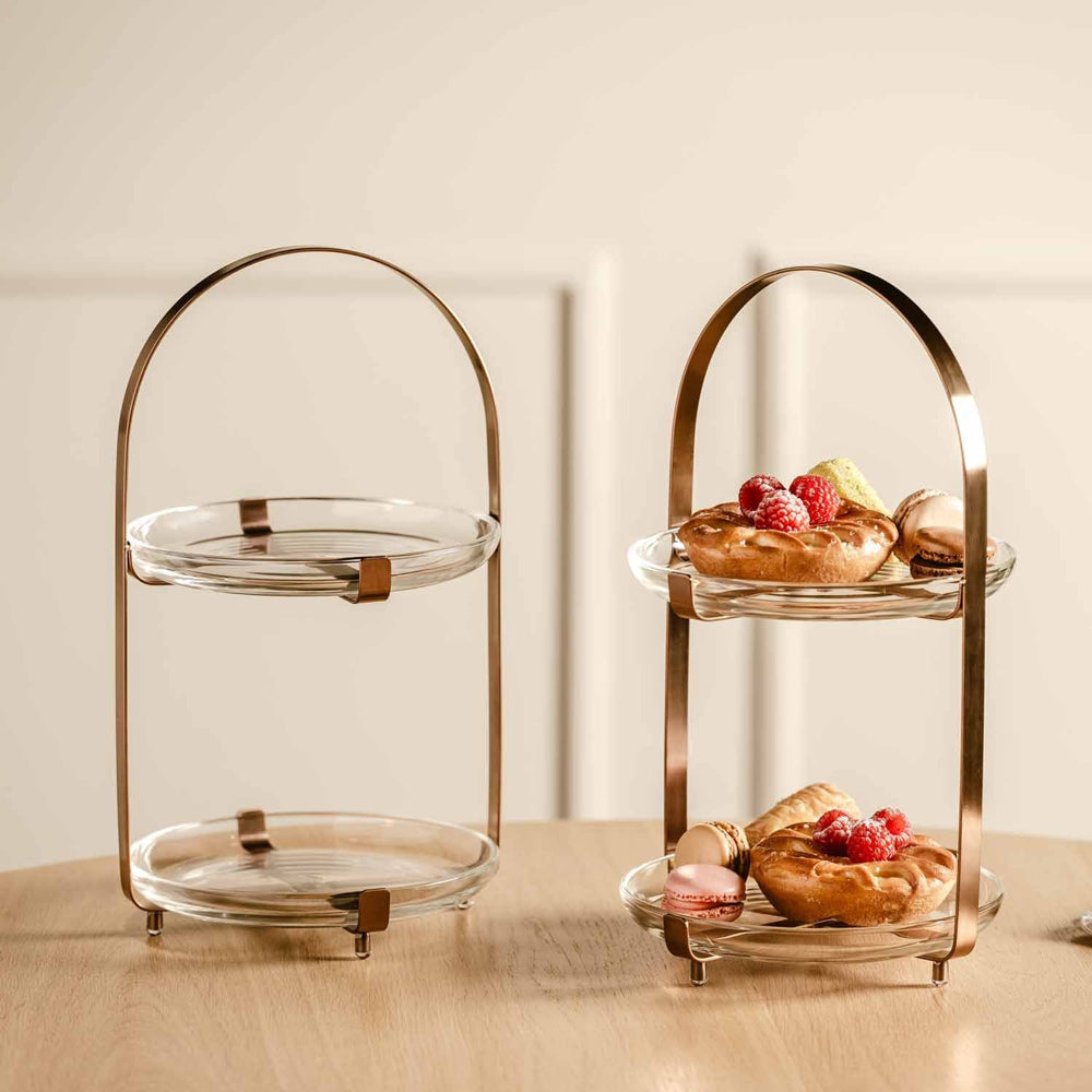 Cucina Tiered Serving Plates - Copper