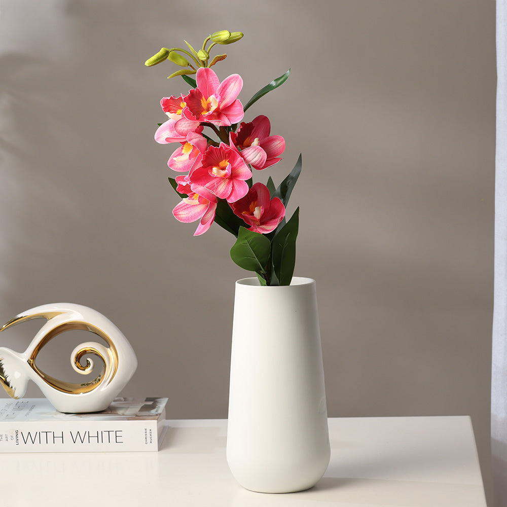 Cymbidium Orchid Faux Stem - Dark Pink