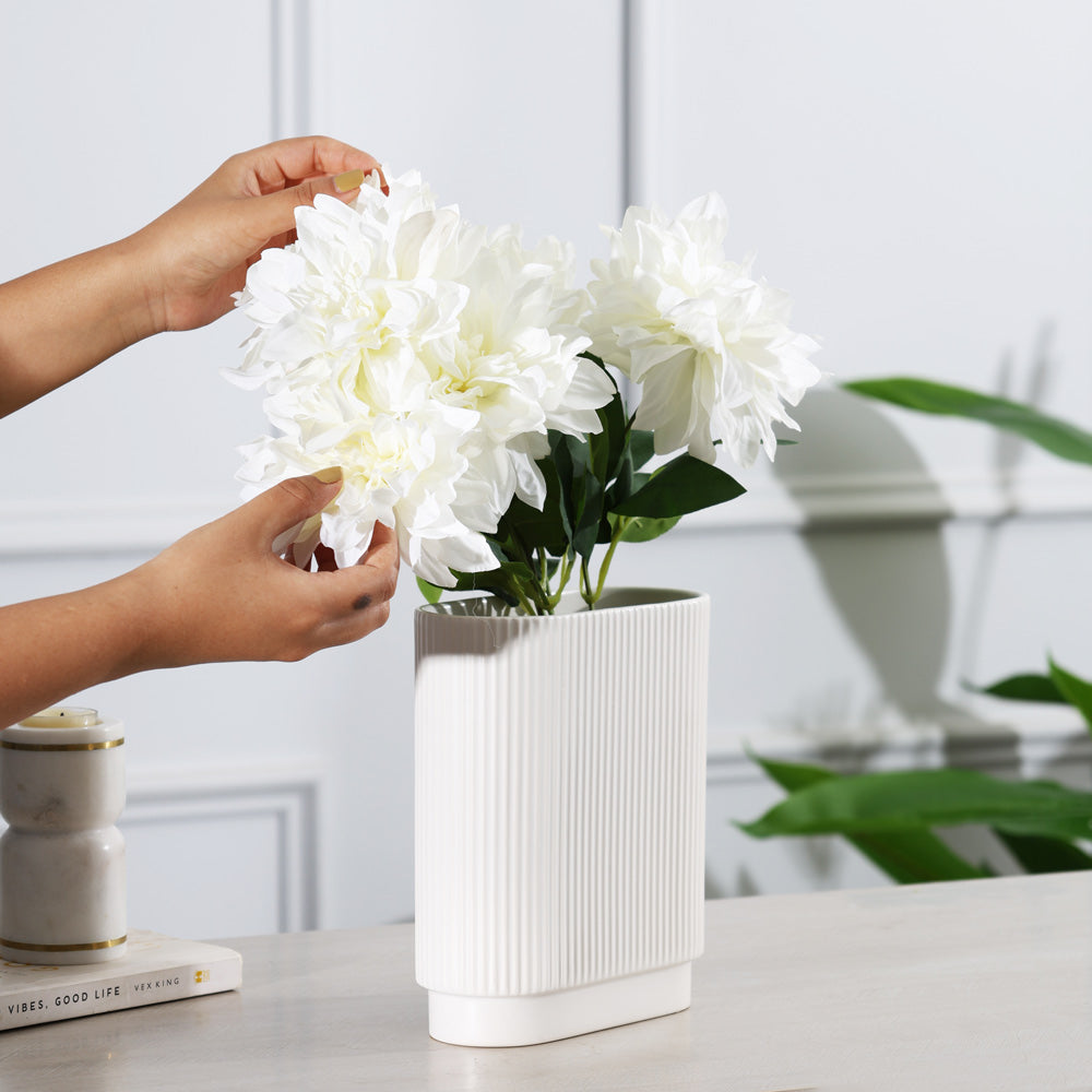 Dahlia Faux Bunch - Cream