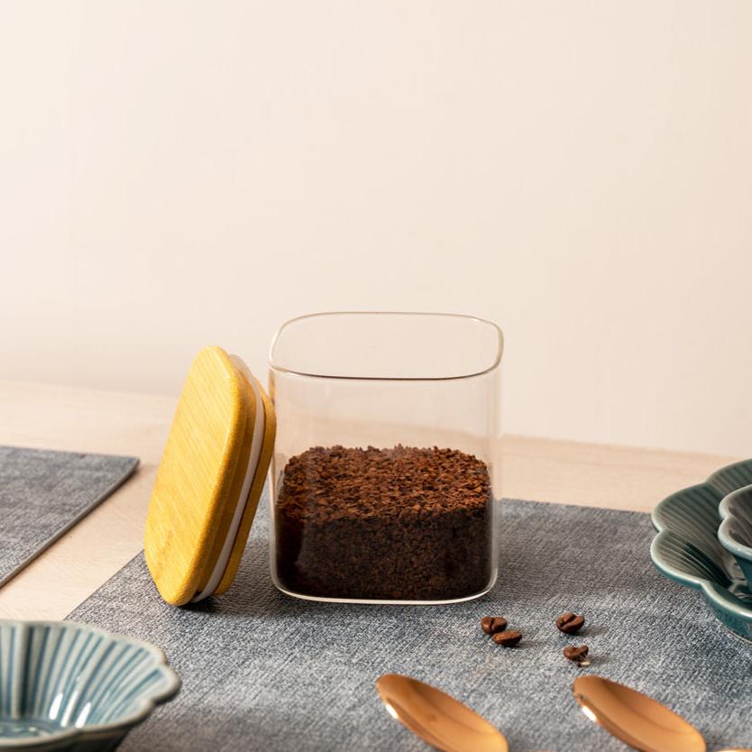 Daily Square Glass Storage Jar - Mini