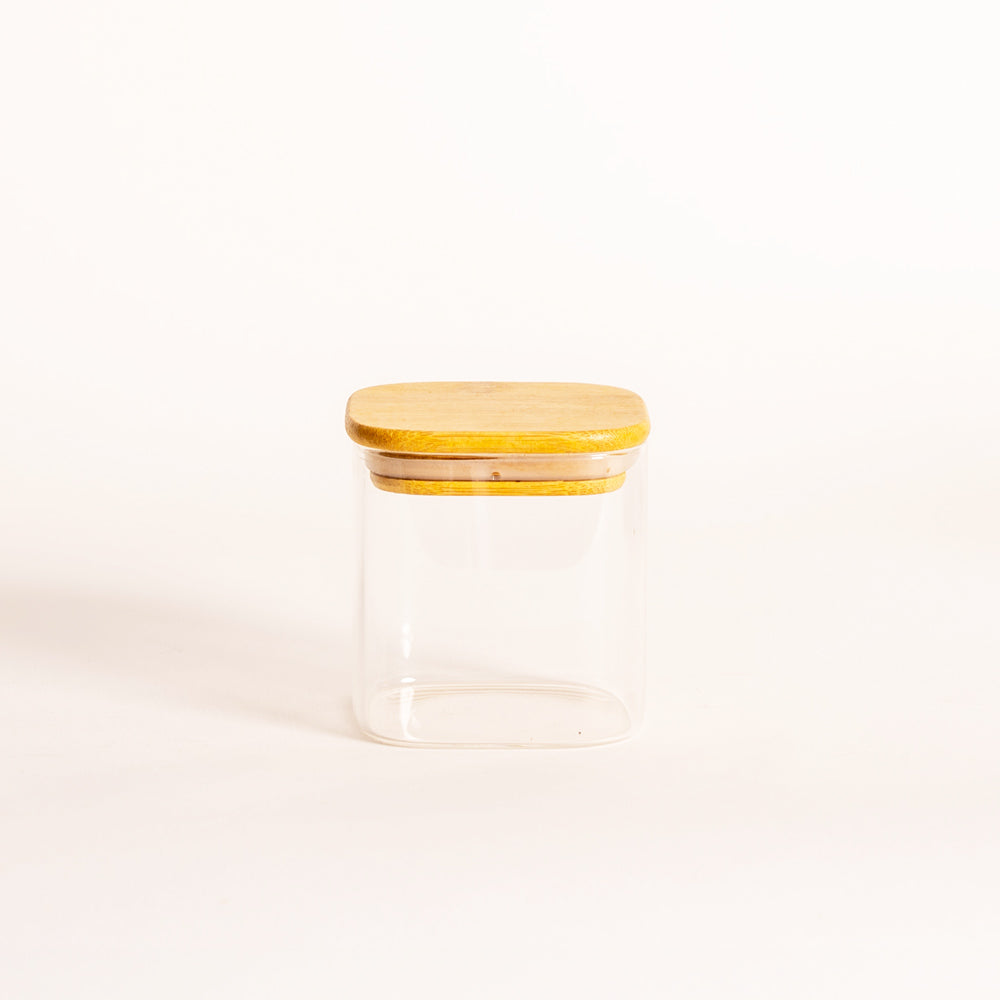 Daily Square Glass Storage Jar - Mini