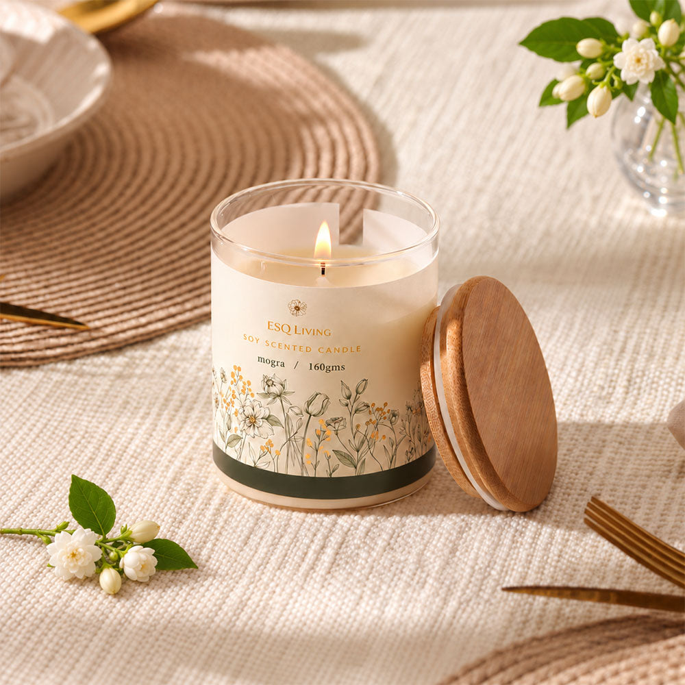 Blume Scented Soy Candle - Mogra