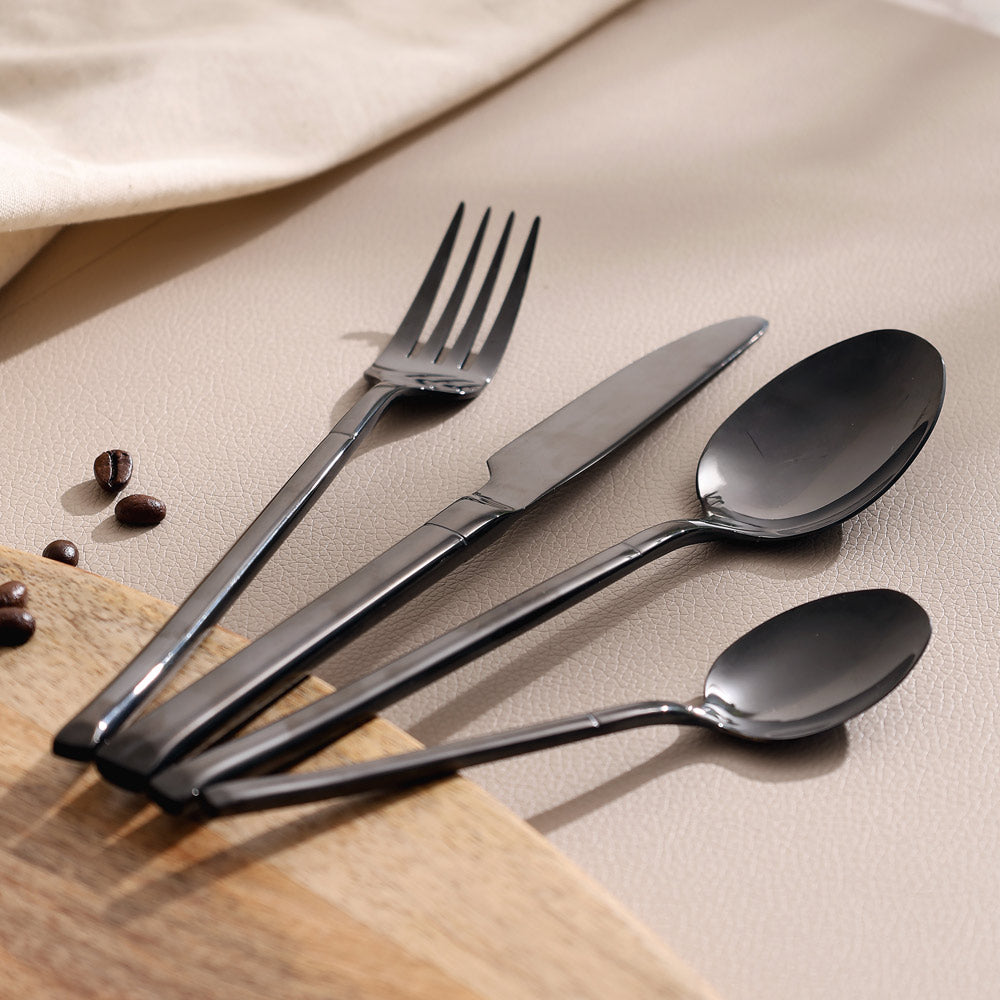 Deco 24-Piece Cutlery Set - Gunmetal