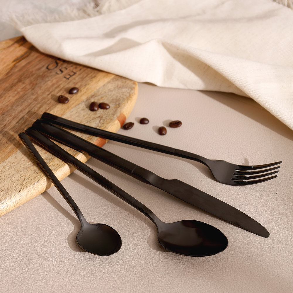 Deco 24-Piece Cutlery Set - Gunmetal