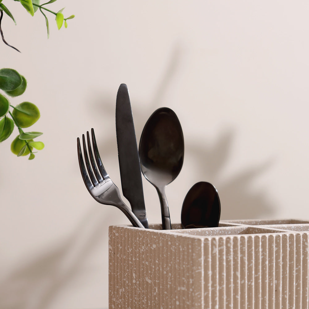 Deco 24-Piece Cutlery Set - Gunmetal