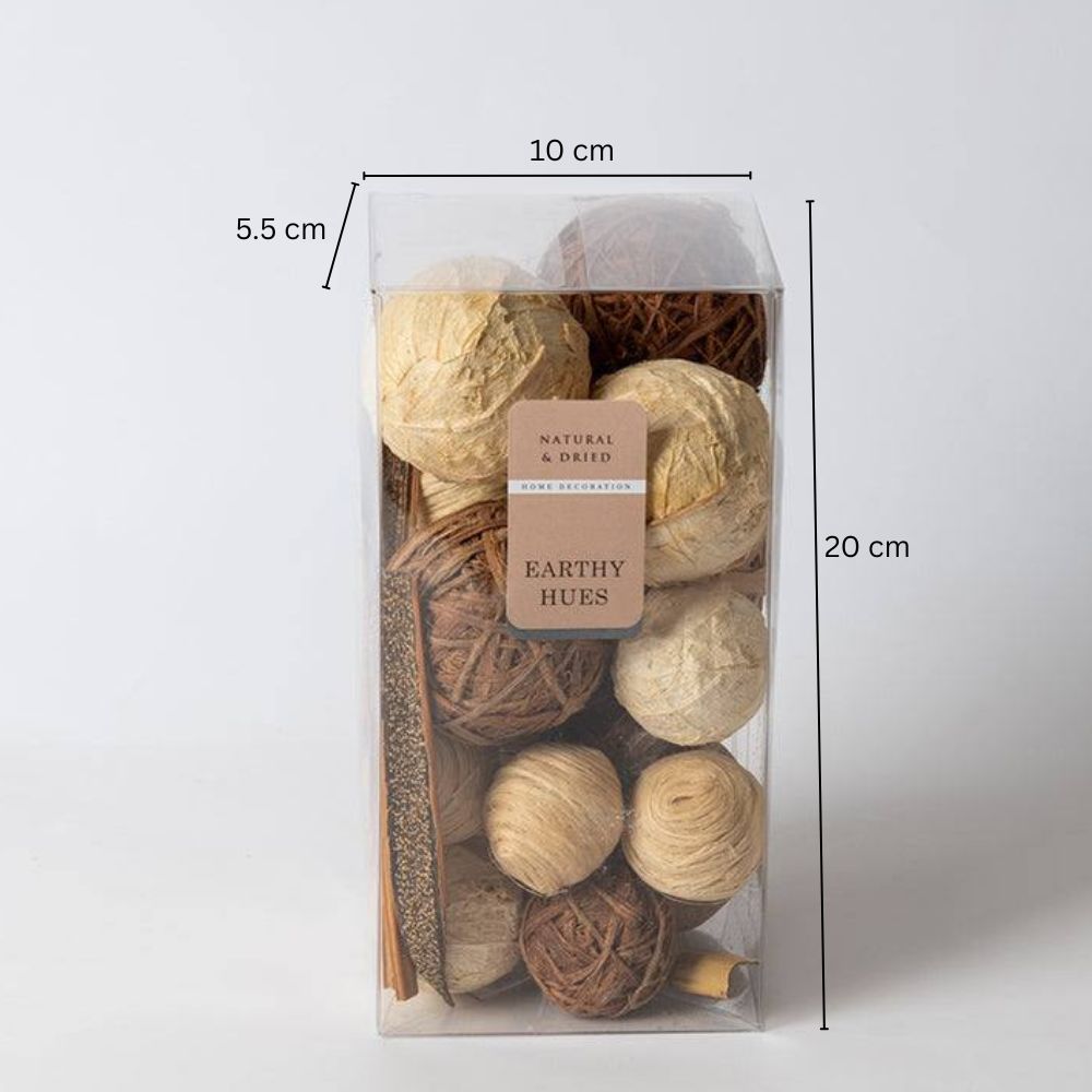 Decorative Vase Filler Balls - Assorted Brown