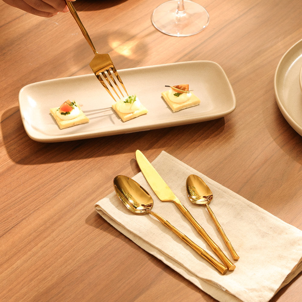 Delphi 24-piece Cutlery Set - Gold