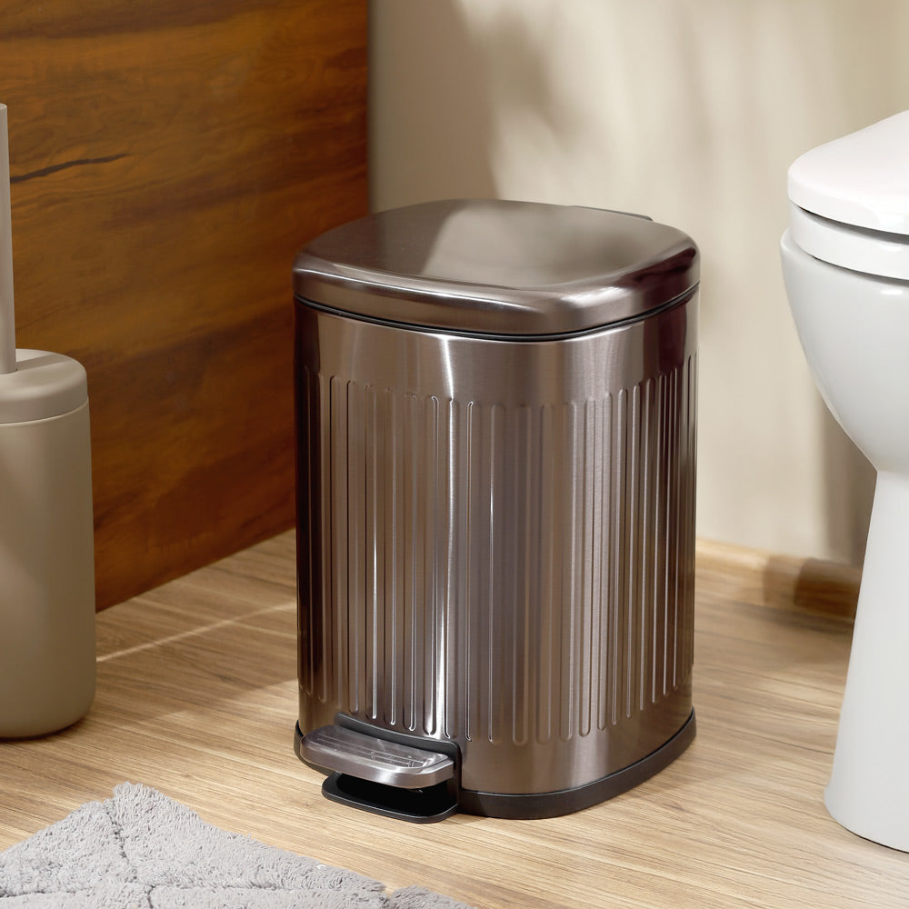 Hexa Sqround Pedal Bin 8L - Silver