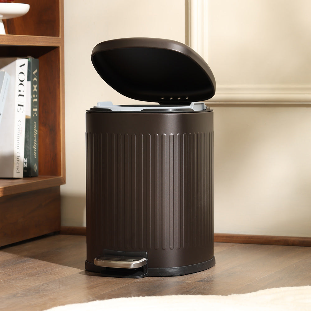 Hexa Sqround Pedal Bin 8L - Metallic Brown