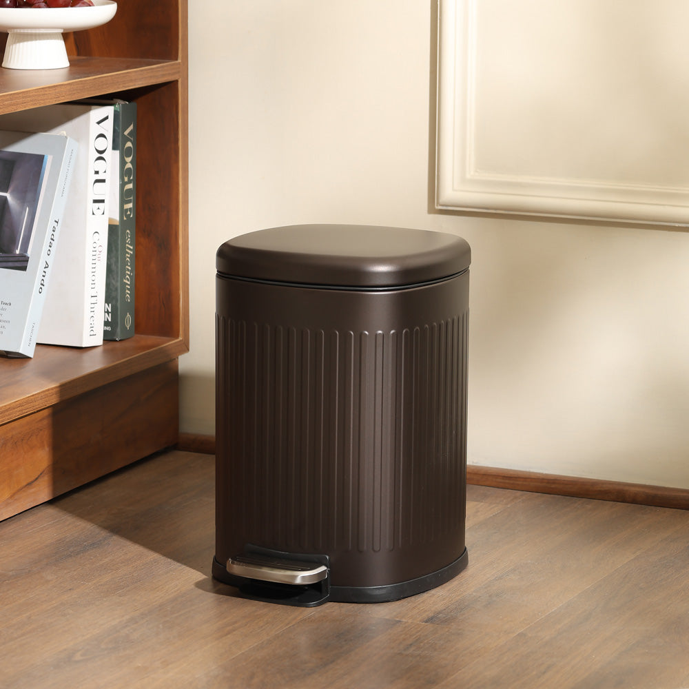 Hexa Sqround Pedal Bin 8L - Metallic Brown