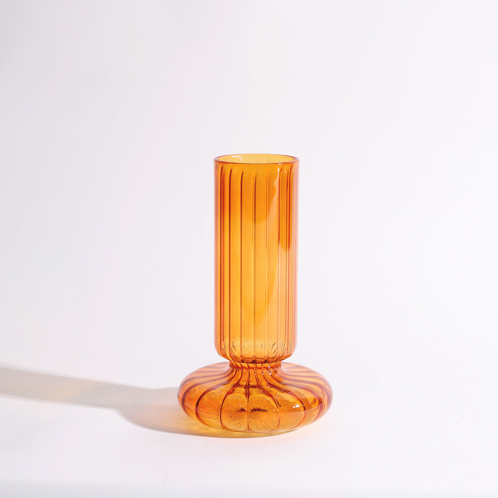 Taro Glass Vase Medium - Amber