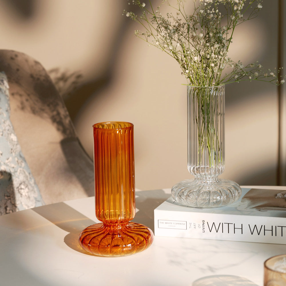 Taro Glass Vase Medium - Amber