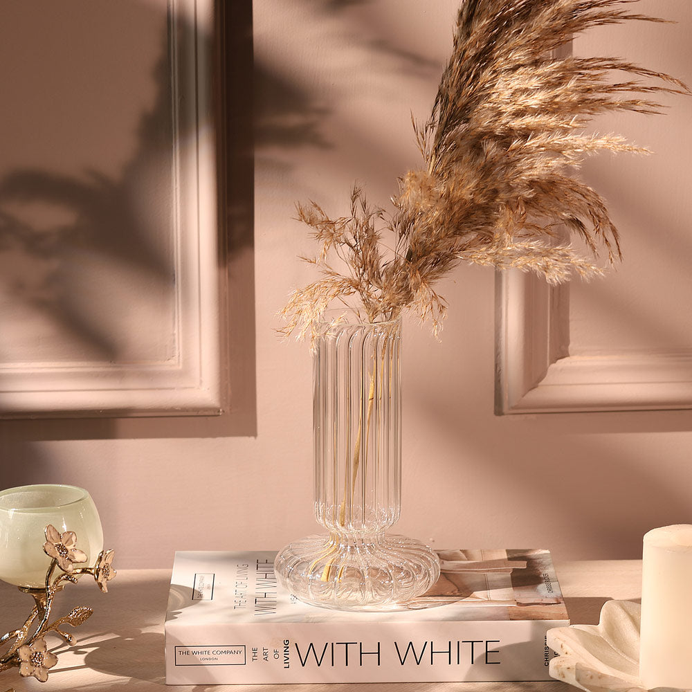 Taro Glass Vase Medium - Clear
