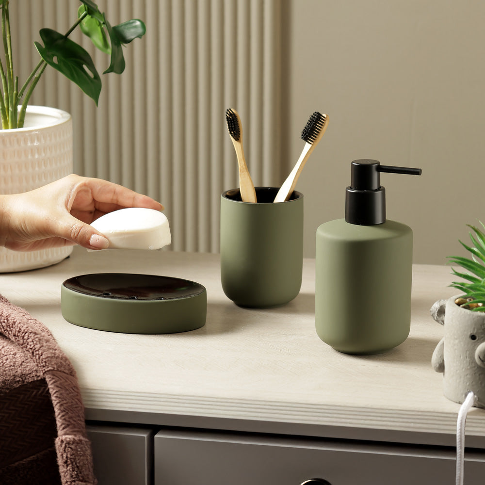 Dita 3-piece Bathroom Set - Pine Green