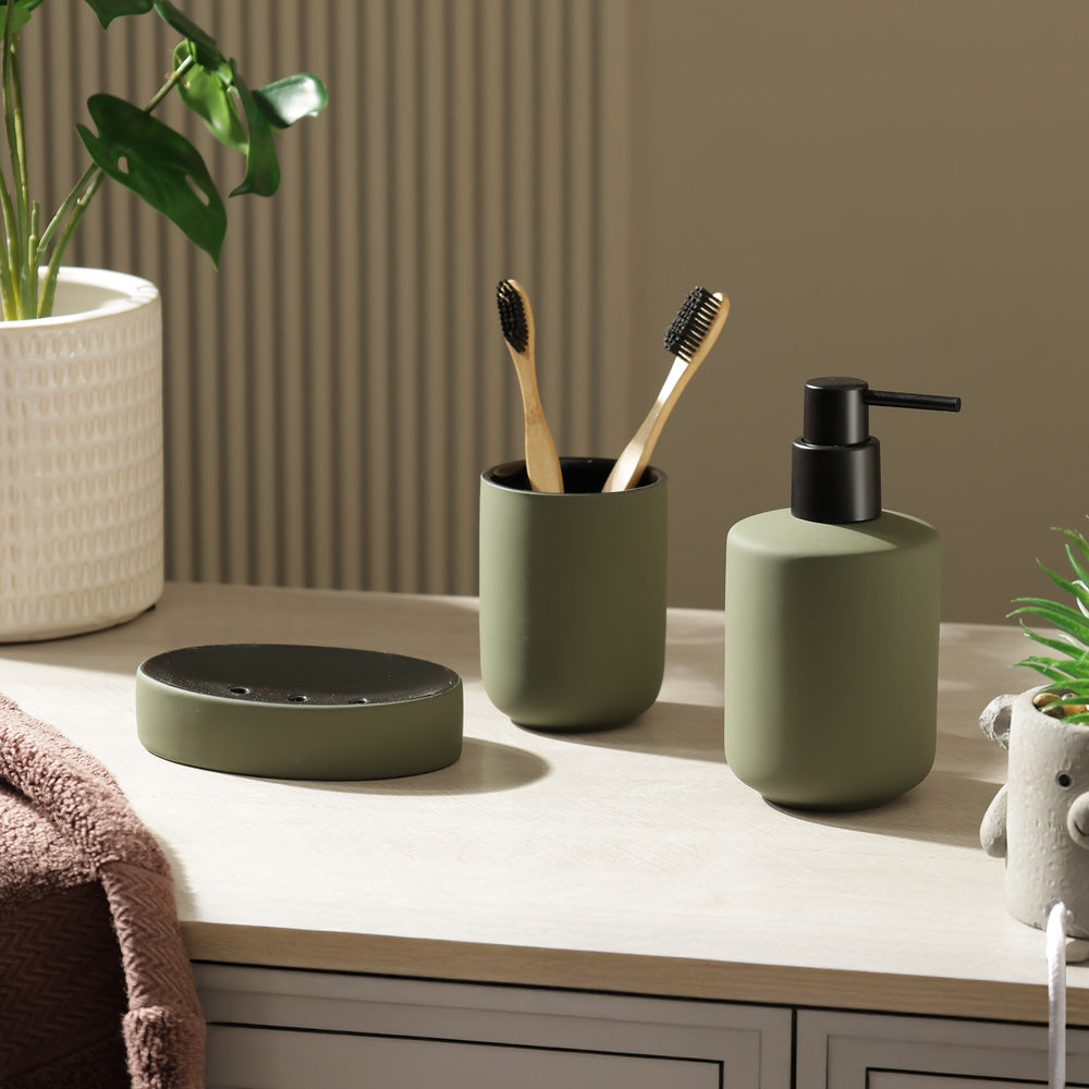 Dita 3-piece Bathroom Set - Pine Green