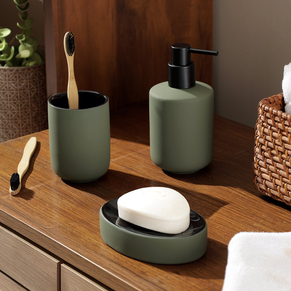 Dita 3-piece Bathroom Set - Pine Green