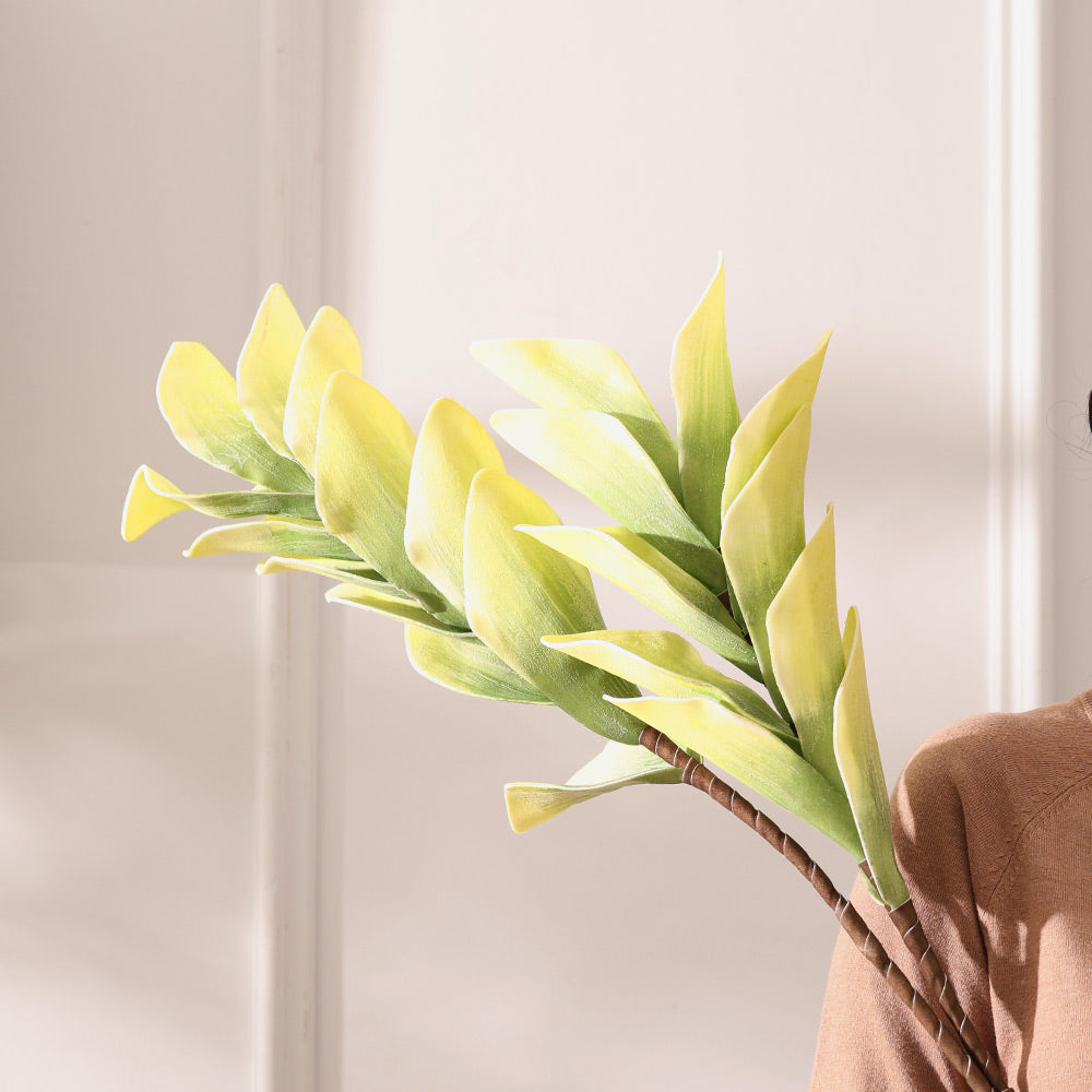 Dollar Leaves Faux Stem - Leaf Green