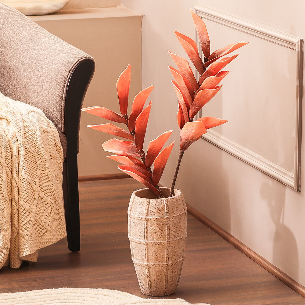 Dollar Leaves Faux Stem - Burnt Orange