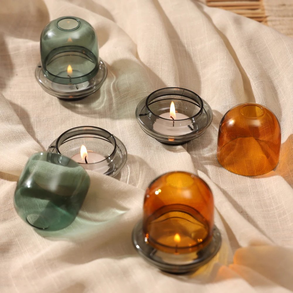 Dome Tealight Holder - Teal