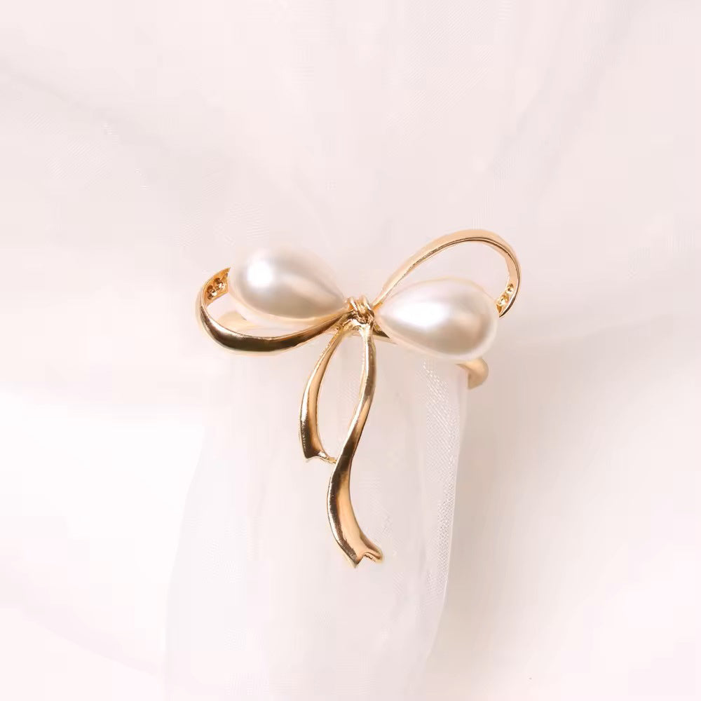 Dove Napkin Rings, Set of 6 - Gold